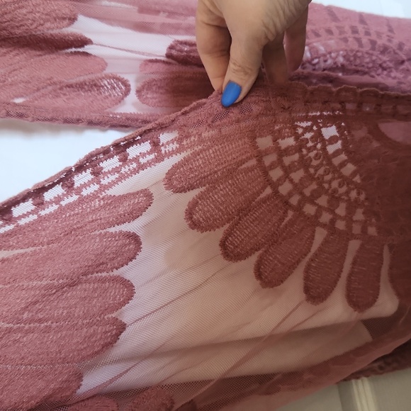 Rebellion Sheer Cardigan /Beach Cover Up Size Medium - Picture 5 of 11